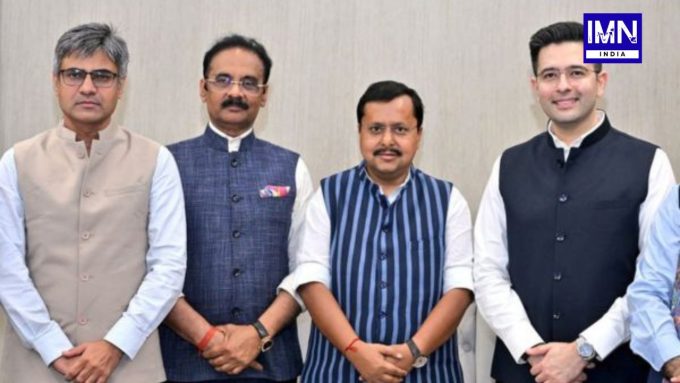 AAP MPs join BJP, Raghav Chadha BJP, Rajya Sabha merger news, political defection India, BJP AAP crisis, anti defection law India