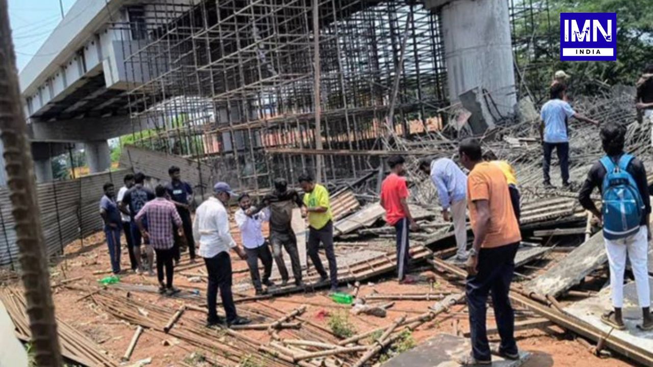 Visakhapatnam flyover collapse, Gajuwaka accident, AP construction accident, bridge collapse India, Vaddlapudi incident, workers injured news