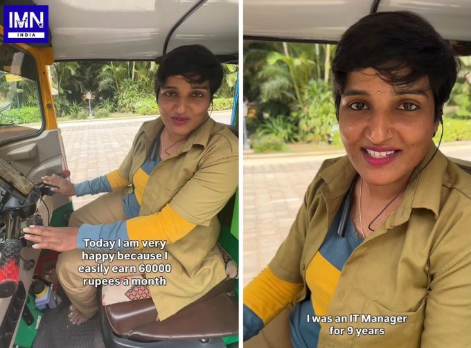 Bengaluru IT Manager Auto-Rickshaw: Woman Quits Lakhs Job for Freedom and Happiness