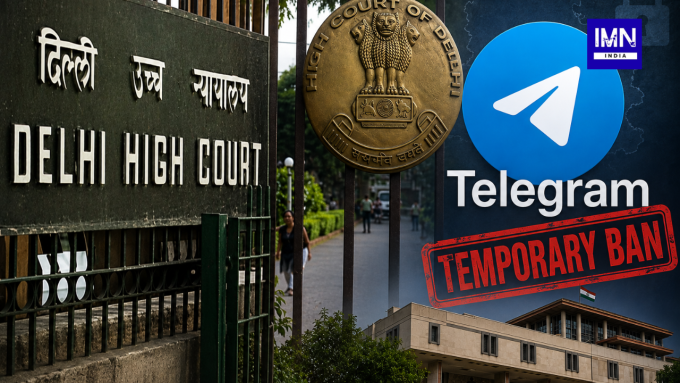 Alt Text: Delhi High Court issues notice on Telegram's petition challenging the Centre's temporary NEET-UG 2026 ban ahead of the re-examination.