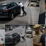 Delhi sales director arrested for ramming traffic cop with black KIA SUV at Sarai Julena