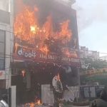 Lucknow Coaching Centre Fire: Students Jump to Safety as Major Blaze Erupts