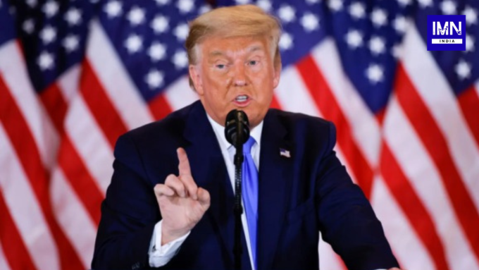 US President Donald Trump speaking at the G7 Summit while commenting on Israel's Lebanon