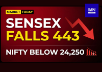 Stock Market Today: Sensex Falls 443 Points, Nifty Ends Lower